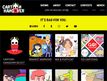 Tablet Screenshot of cartoonhangover.com